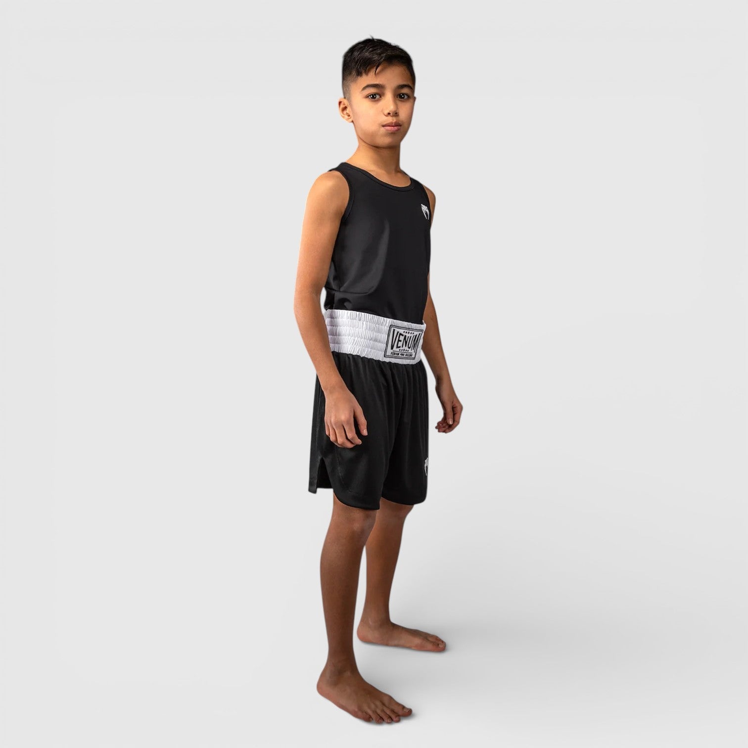 Venum Bokseshorts for barn svart og hvit