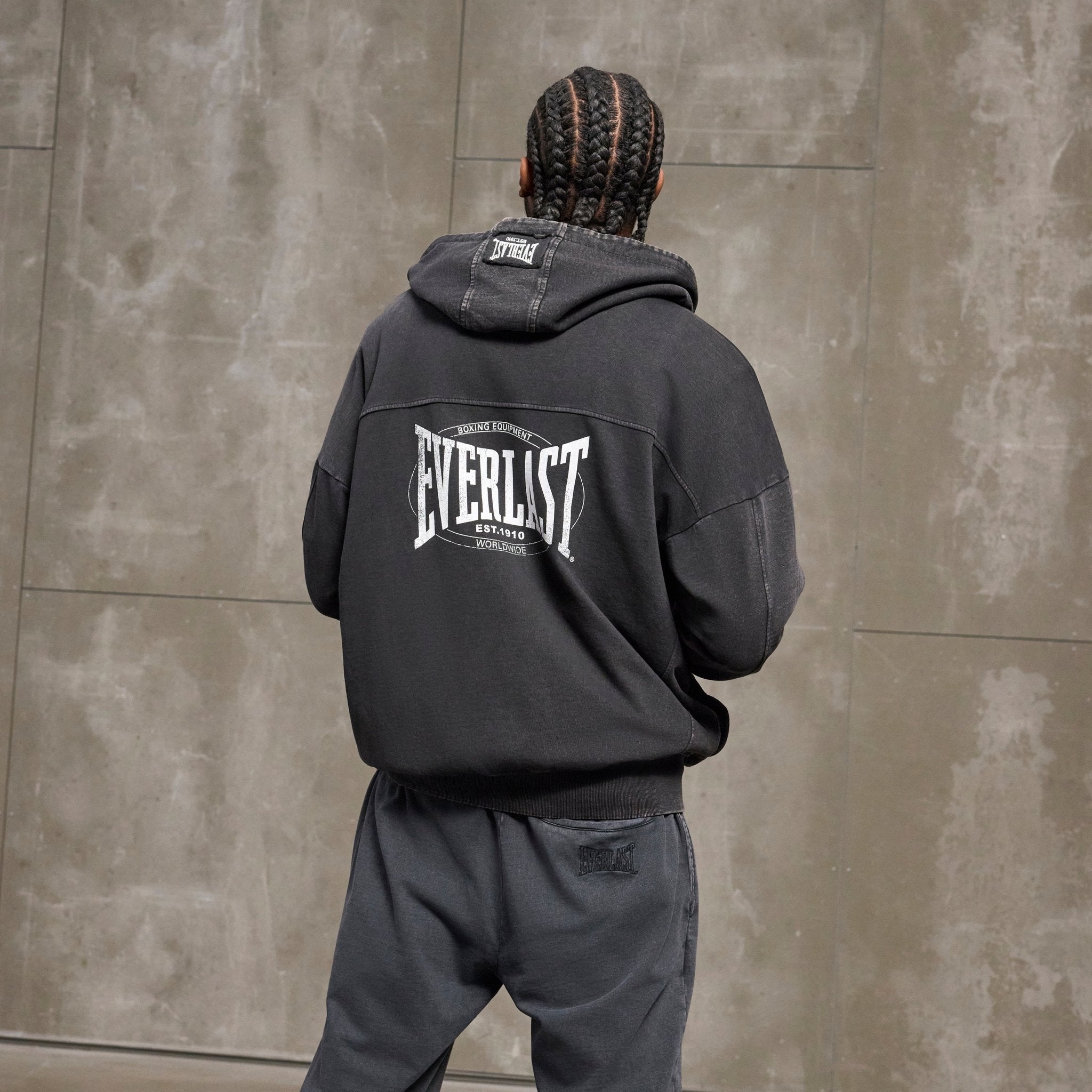 EVERLAST Washed oversizes Hettejakke - CombatStore.no