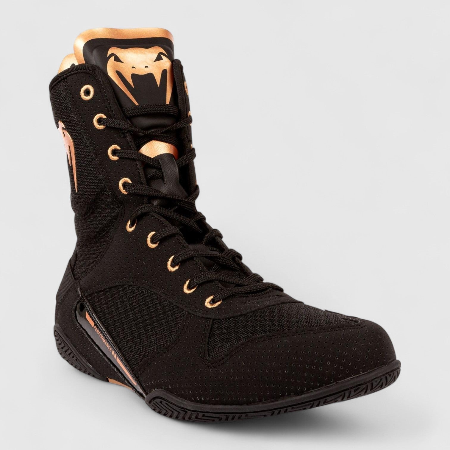 VENUM Elite Boksesko - Svart Bronze - CombatStore.no