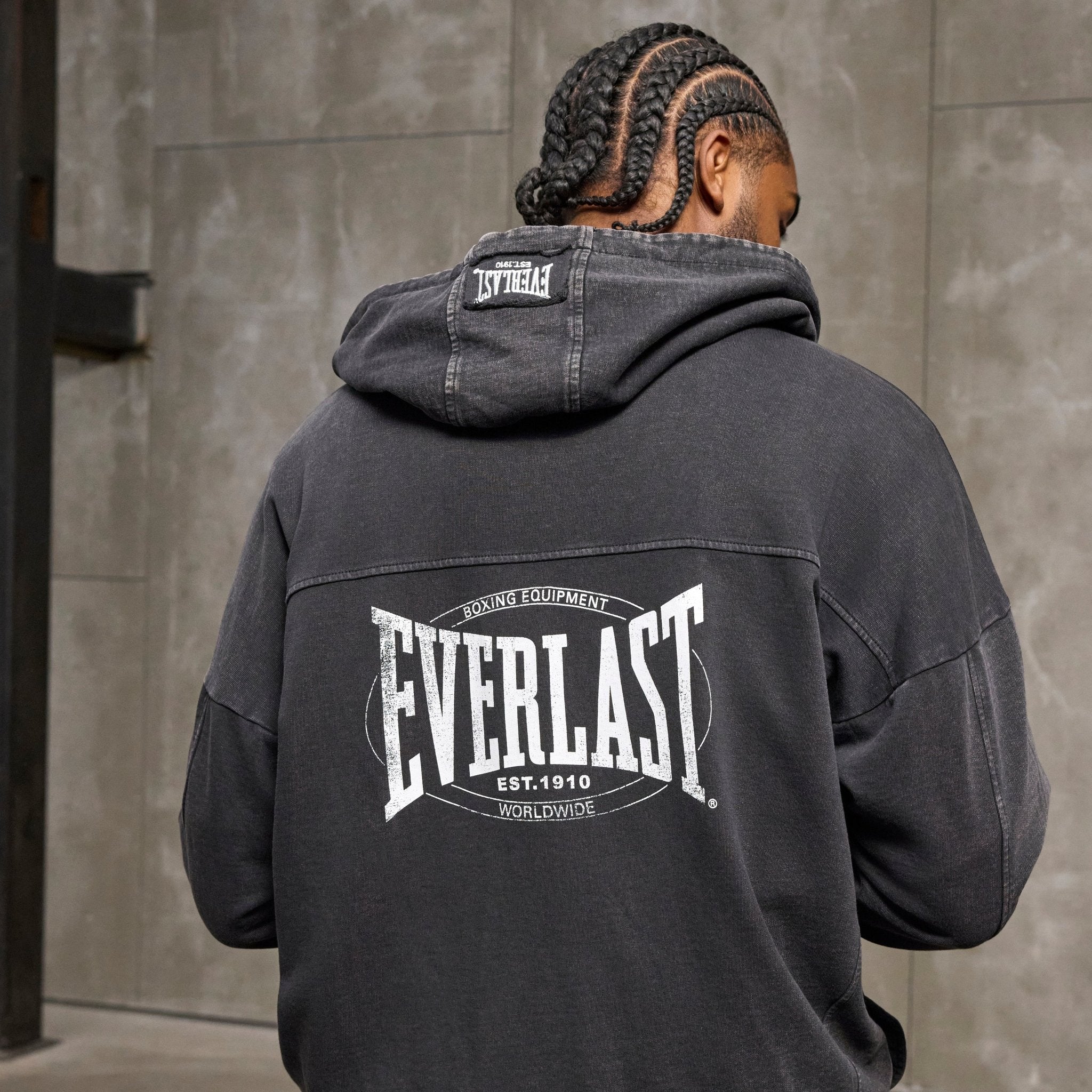 EVERLAST Washed oversizes Hettejakke - CombatStore.no