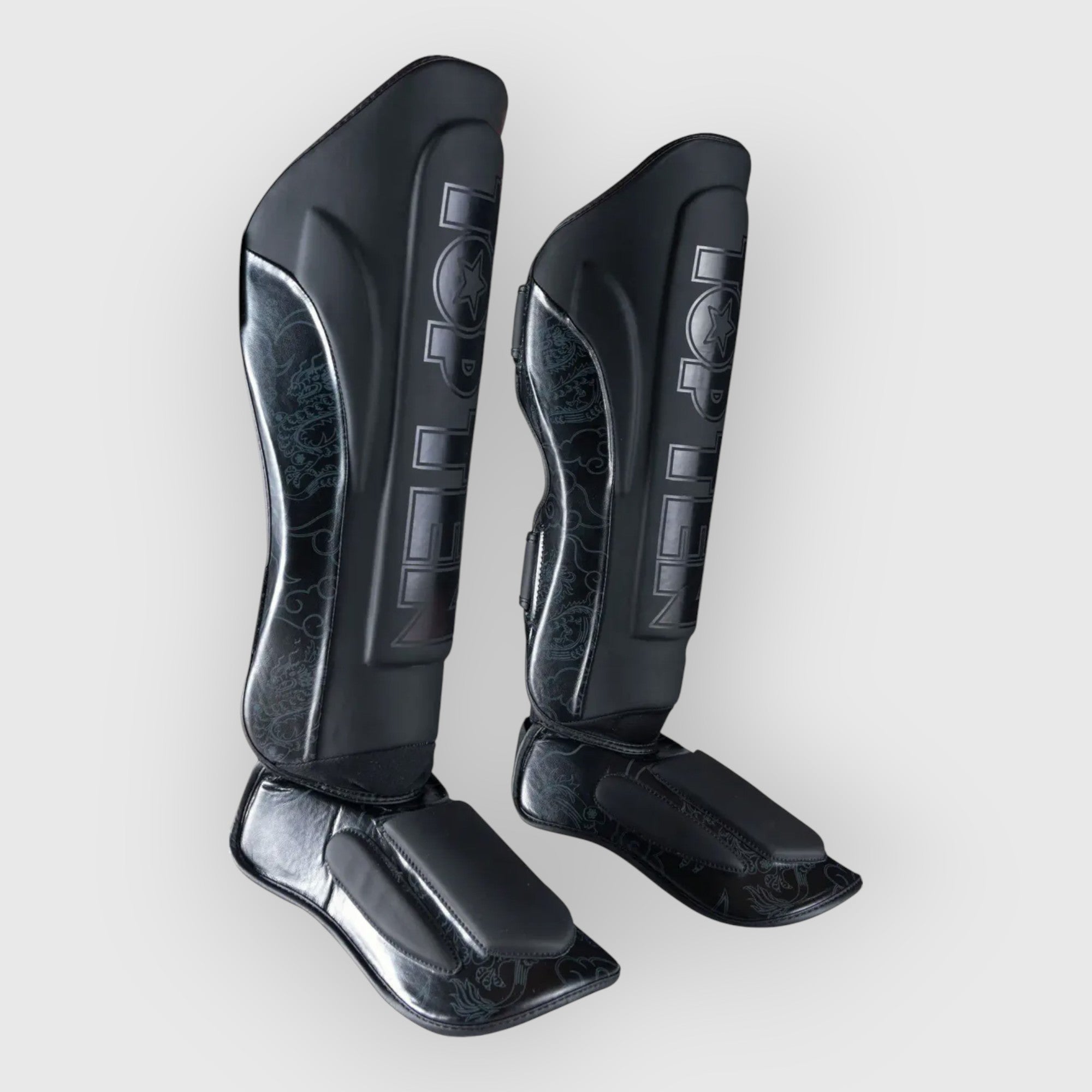 TOP TEN DRAGON Legg og vristbeskytter Svart - CombatStore.no