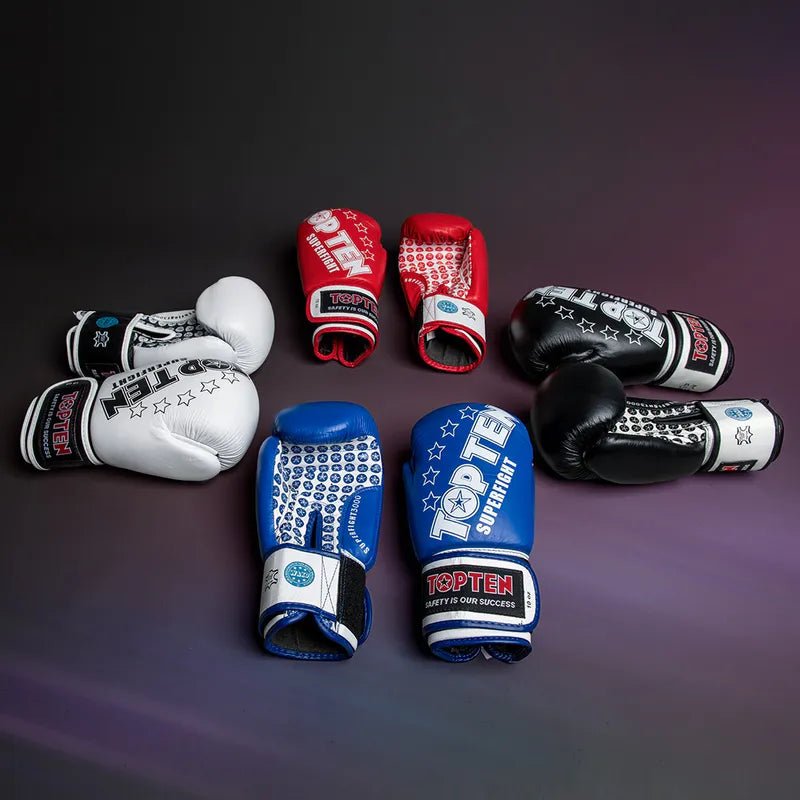 TOP TEN New Boksehansker Superfight 3000 - Rød og Blå 10oz - CombatStore.no