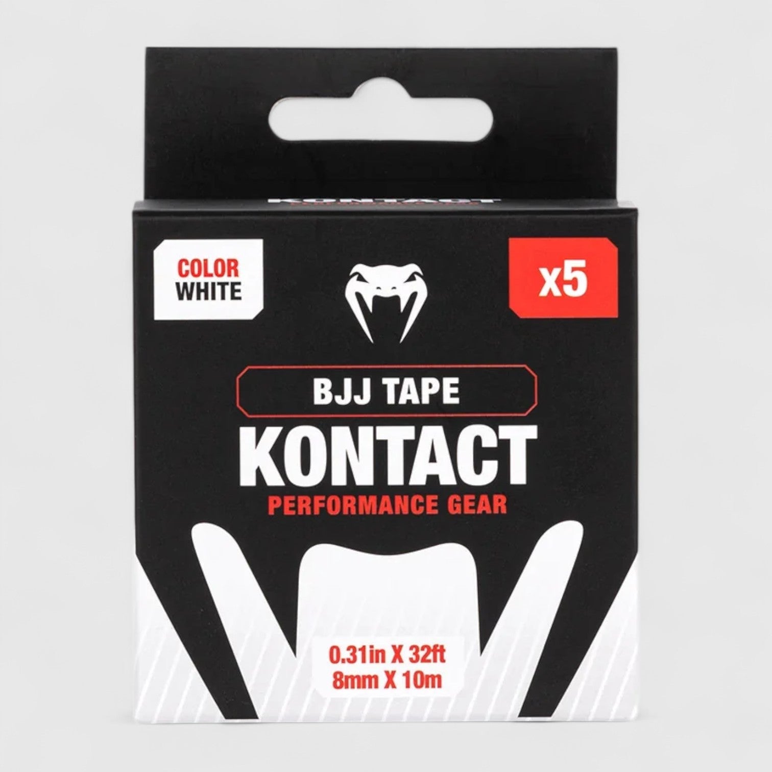 VENUM Kontact BJJ Finger Tape - Svart/Hvit - CombatStore.no