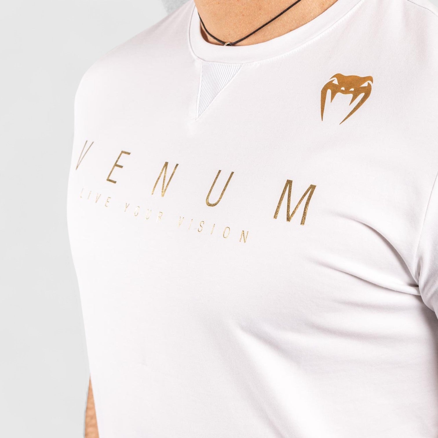 VENUM LiveYourVision T - skjorte - Hvit/Svart - CombatStore.no